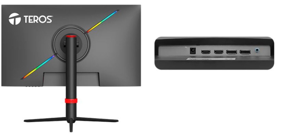 Monitor plano gaming TEROS TE-2472G, 24.5" FHD VA, 260 Hz, 1 ms, HDMI, DP
